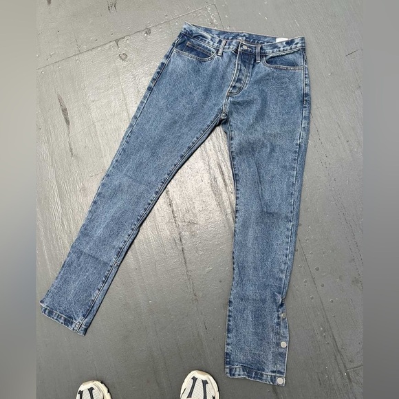 MNML Blue Skinny Jeans Stonewashed Denim - Picture 1 of 7